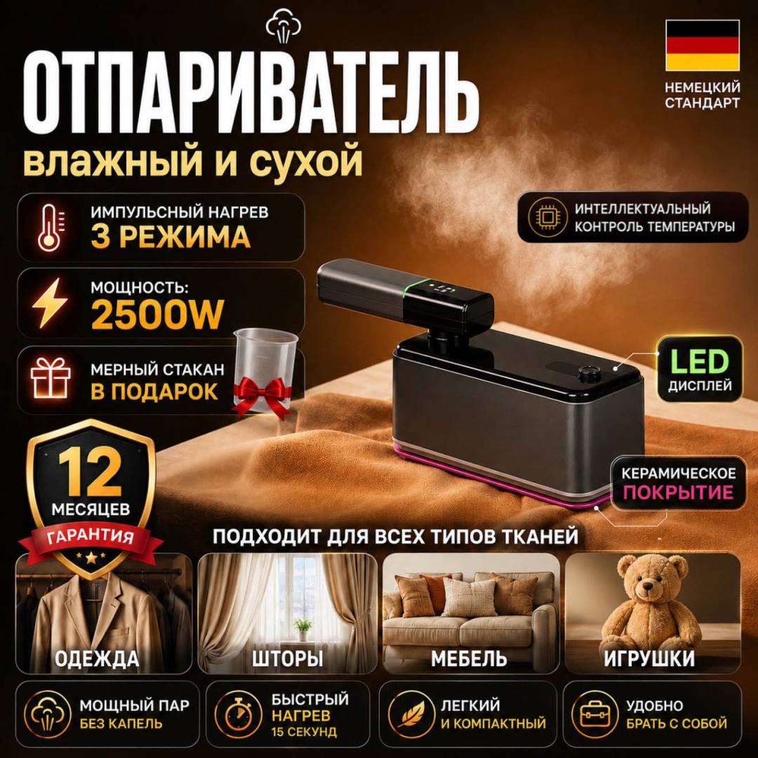 Отпариватель WELLEST WS13 LUX