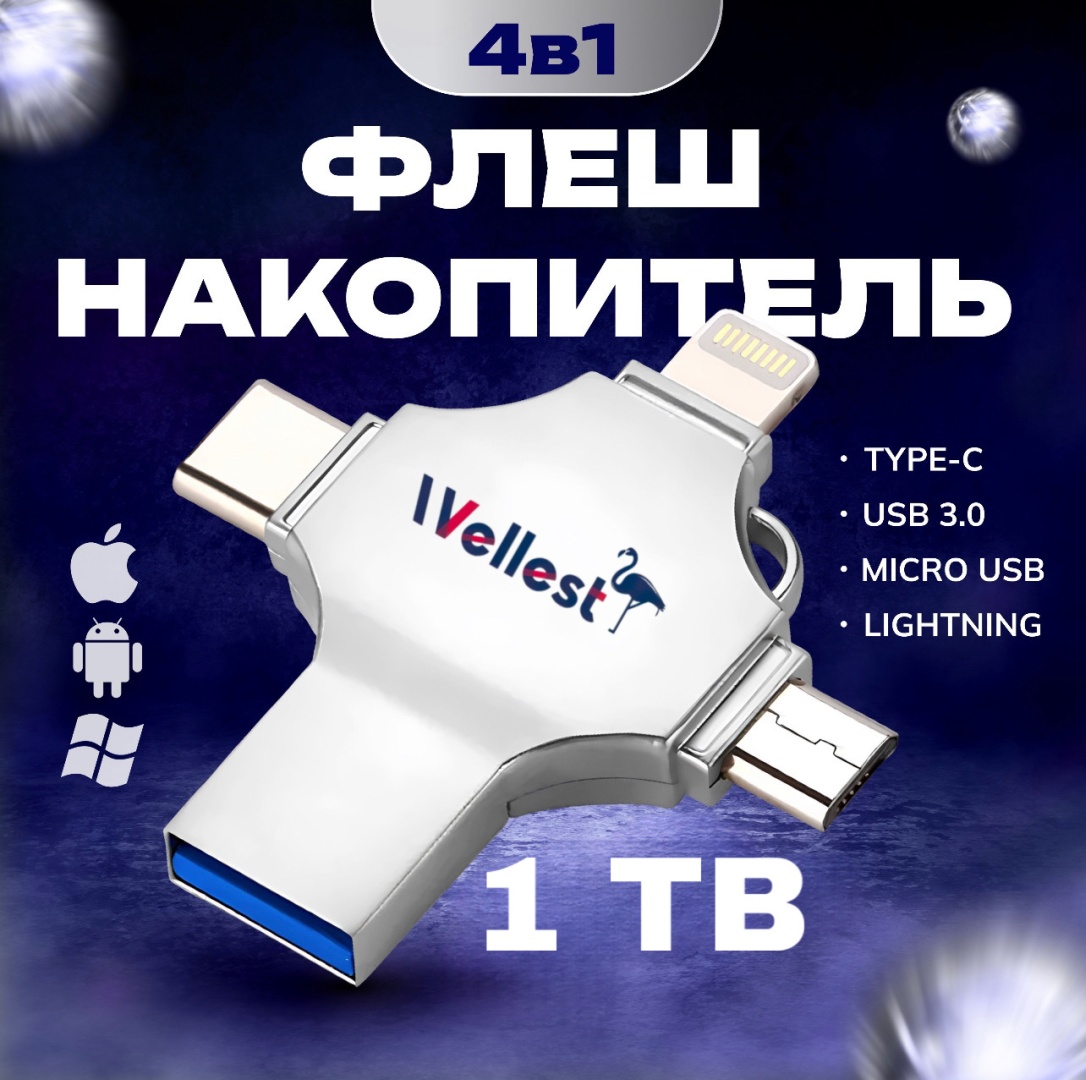 USB Flash карта WELLEST WS3 1024 Гб 2