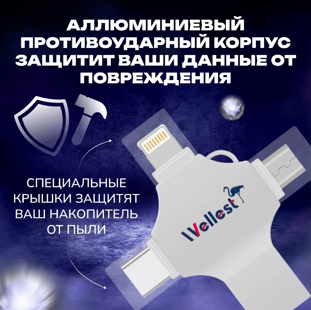 USB Flash карта WELLEST WS3 1024 Гб 4