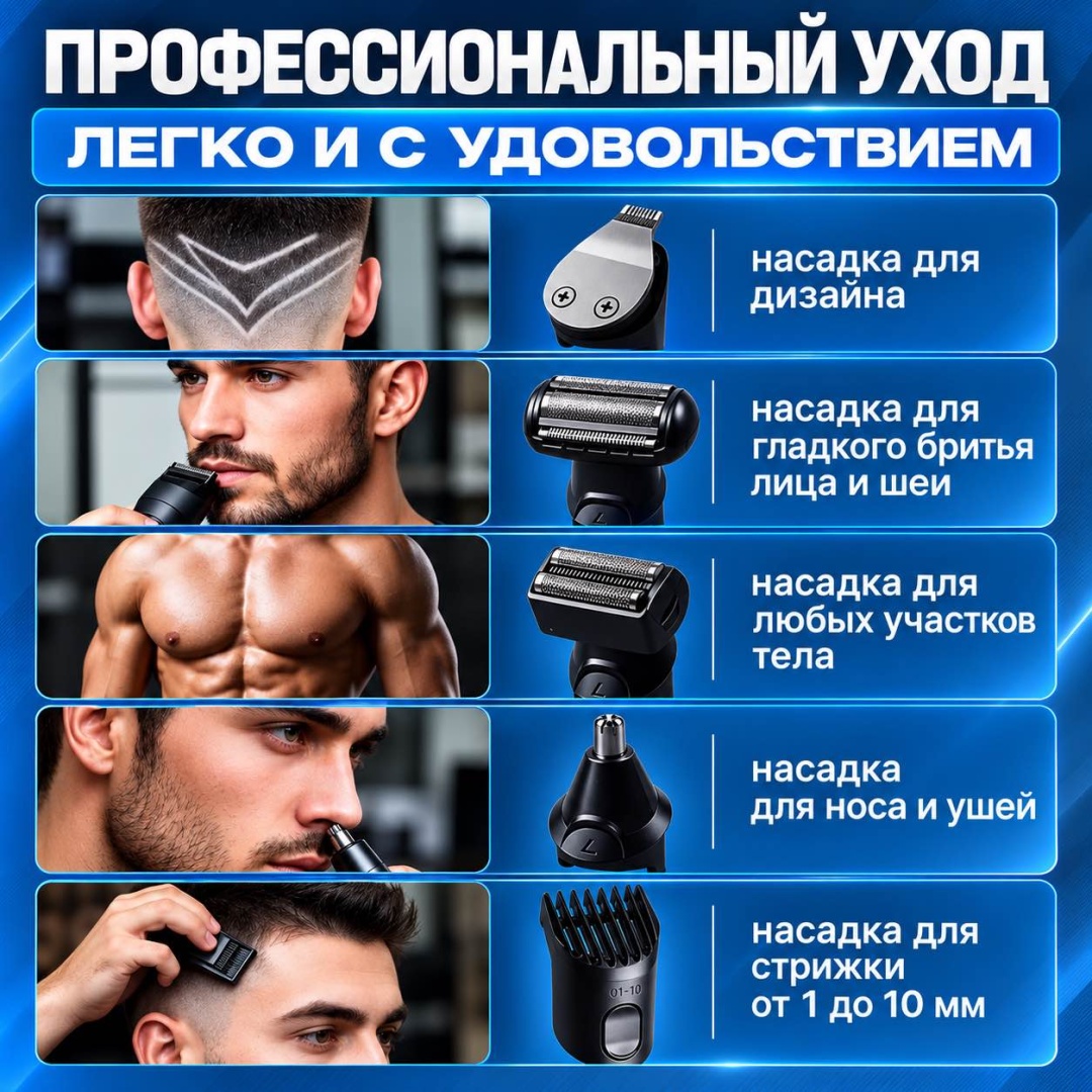 Электробритва WELLEST WS4 PRIME роторная 2