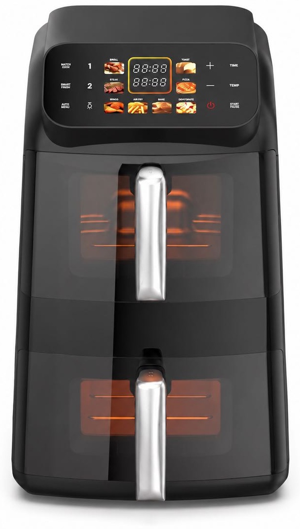 Двойной аэрогриль WELLEST WS80 DUAL CHEF 11 л 2